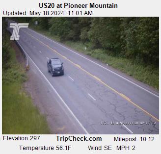 Traffic Cam US 20 at Pioneer Mountain WB